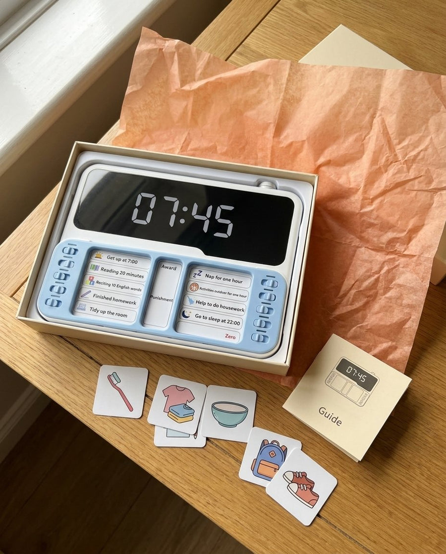 Le minuteur Hopinou dans sa boîte